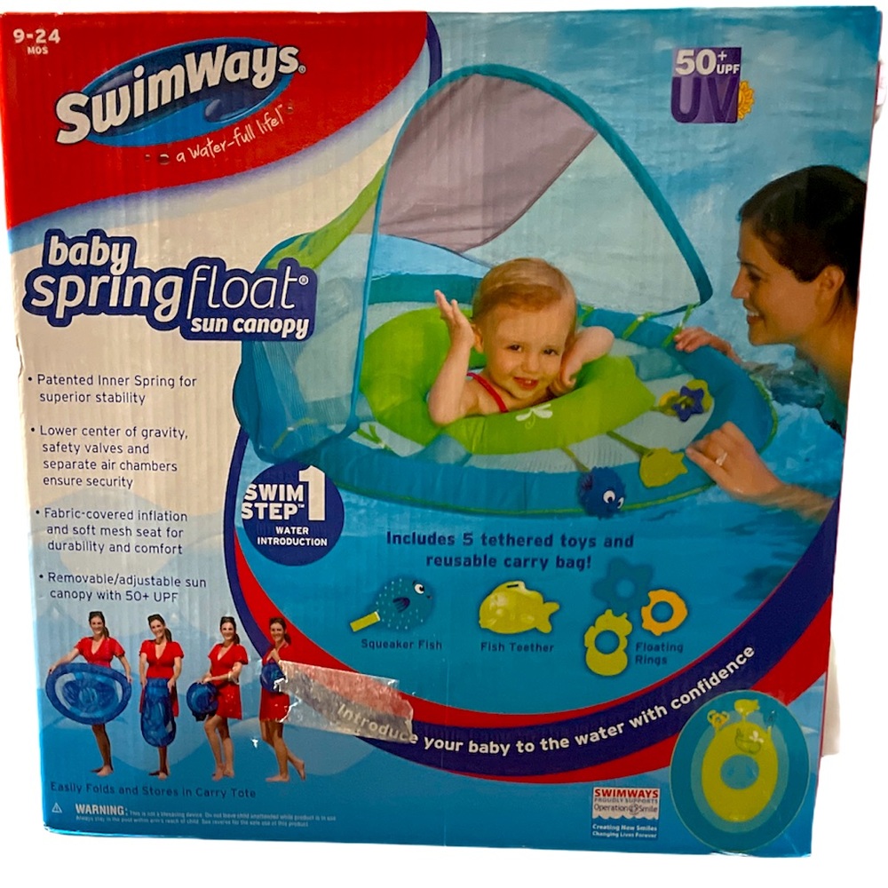 SwimWays baby spring float sun canopy